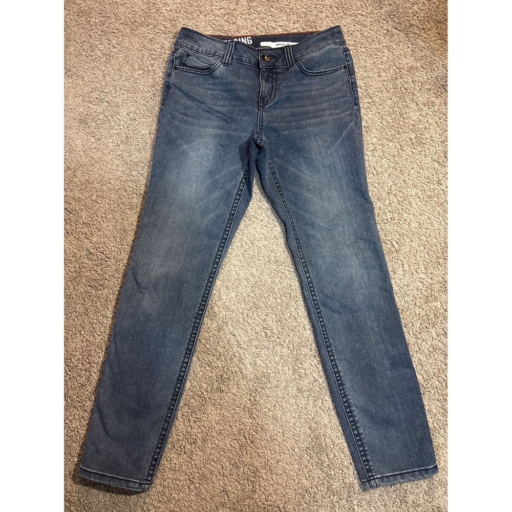 DKNY Jeans Womens Medium Wash Blue Denim Jeggings Skinny Pants Size 8